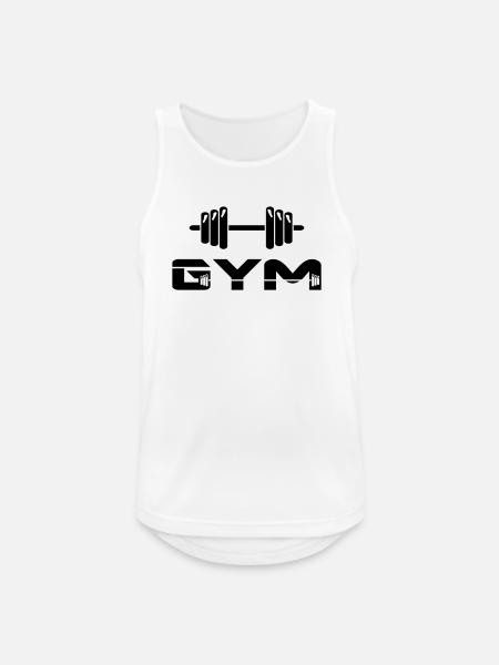 altère gym musculation - Débardeur respirant Homme - blanc