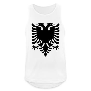 Eagle albanais - Débardeur respirant Homme - blanc - Devant - Nick (188cm)