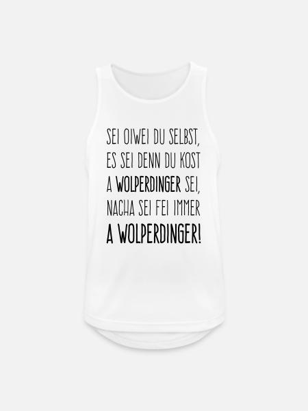 Sei ein Wolperdinger - Männer Tank Top atmungsaktiv - Weiß