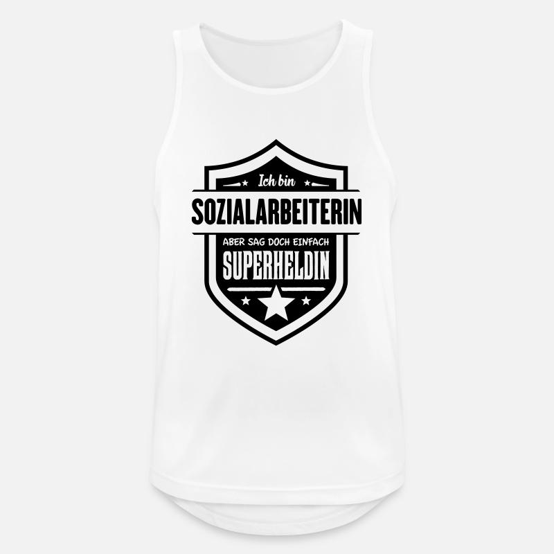 Super Sozialarbeiterin - Männer Tank Top atmungsaktiv - Weiß