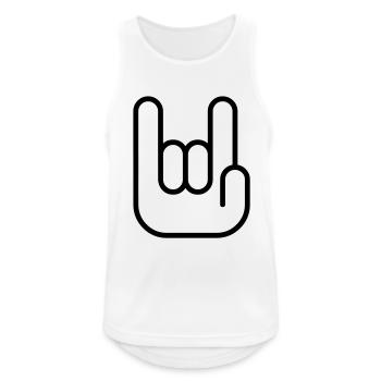 The Hand - Men's Breathable Tank Top - white - Front - Nick (188cm)
