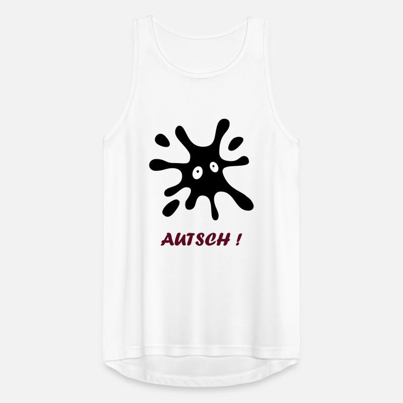 schwarzer Fleck mit Augen - Autsch Männer Tank Top atmungsaktiv