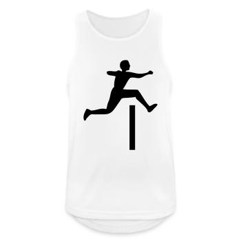 saut Course de haies - Débardeur respirant Homme - blanc - Devant - Nick (188cm)