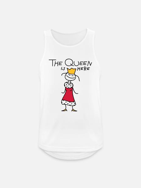 The Queen - Men's Breathable Tank Top - white