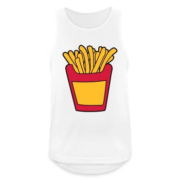 french fries fast food delicious food hunger snack - Men's Breathable Tank Top - white - Front - Nick (188cm)