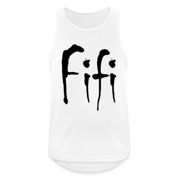 Fifi - Débardeur respirant Homme - blanc - Devant - Nick (188cm)