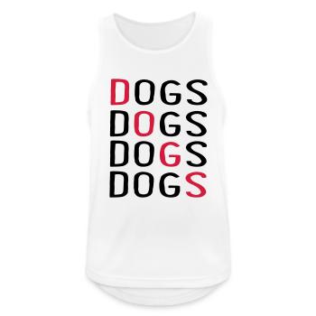 Canine - Men's Breathable Tank Top - white - Front - Nick (188cm)