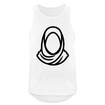 hijab headscarf muslim woman - Men's Breathable Tank Top - white - Front - Nick (188cm)