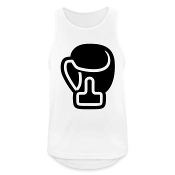 gant de boxe - Débardeur respirant Homme - blanc - Devant - Nick (188cm)