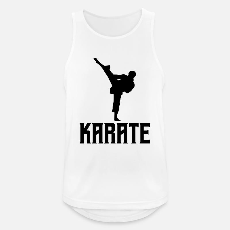 Karatè - Canotta da uomo traspirante - bianco