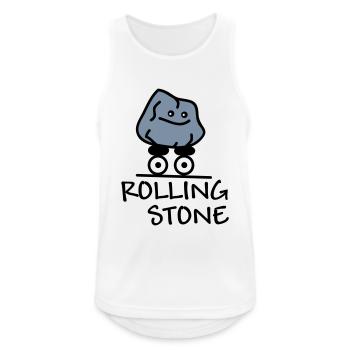 Rolling Stone - Men's Breathable Tank Top - white - Front - Nick (188cm)