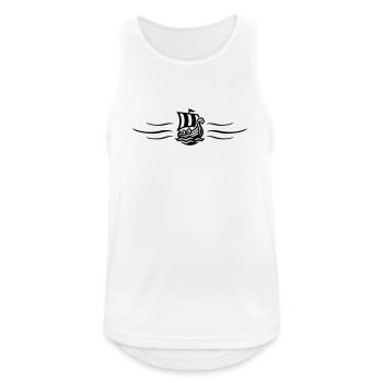 Bateau-dragon Viking Viking Ship - Débardeur respirant Homme - blanc - Devant - Nick (188cm)