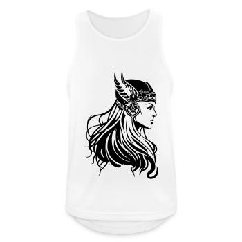 Viking Woman Warrior Viking - Men's Breathable Tank Top - white - Front - Nick (188cm)