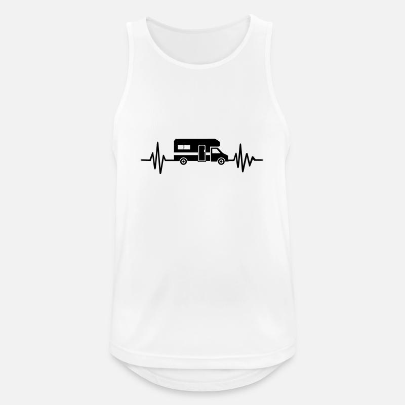 Wohnmobil - Männer Tank Top atmungsaktiv - Weiß