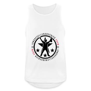 Junggesellen Abschied Crew - Männer Tank Top atmungsaktiv - Weiß - Vorne - Nick (188cm)