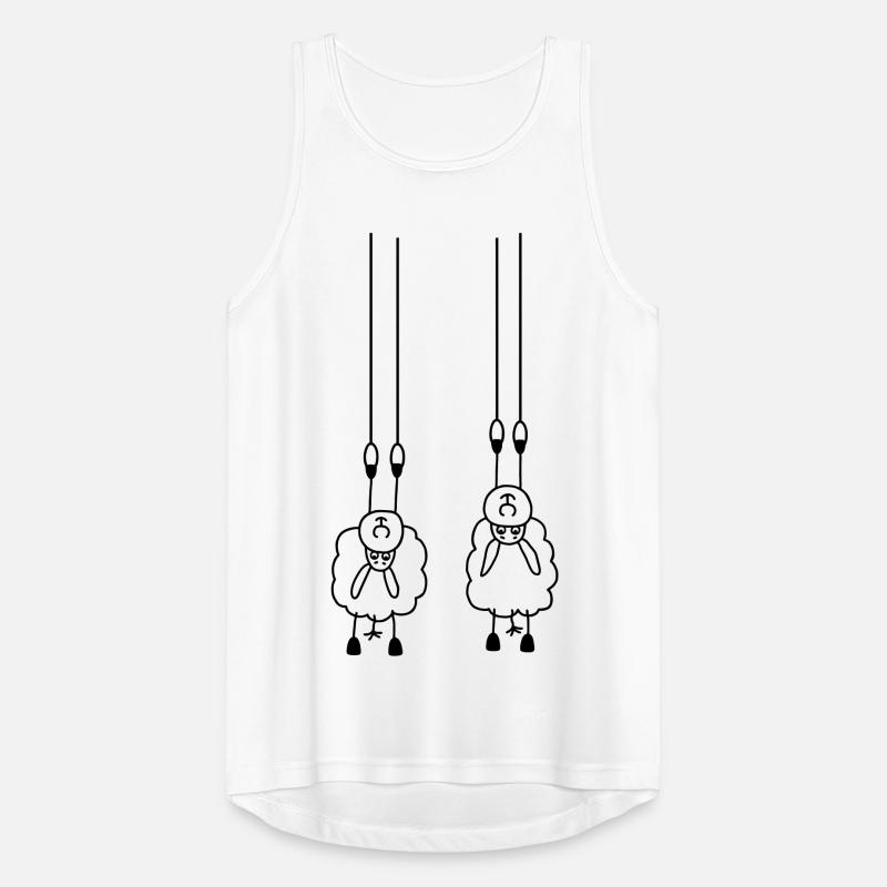 Schafe an Ringen Männer Tank Top atmungsaktiv