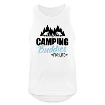 camping - Men's Breathable Tank Top - white - Front - Nick (188cm)