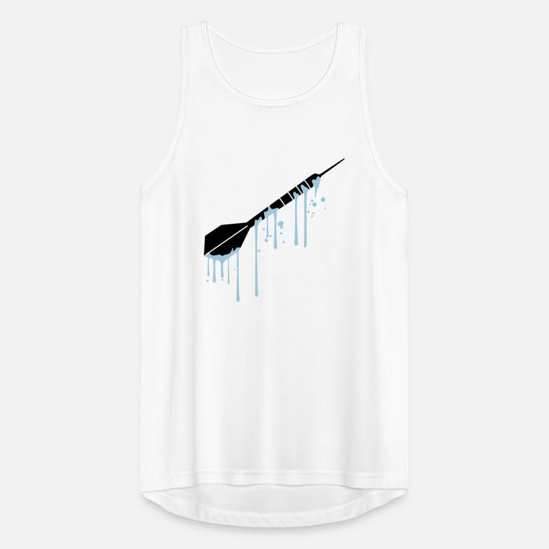 wet drops graffiti spray logo cool play darts Men's Breathable Tank Top