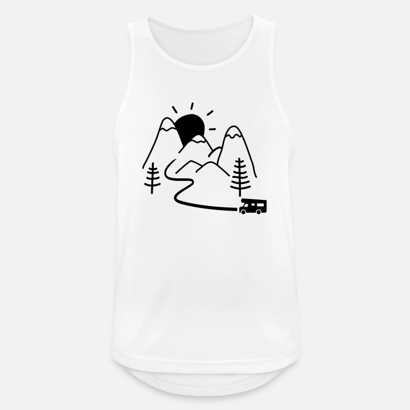 Camper - Men's Breathable Tank Top - white