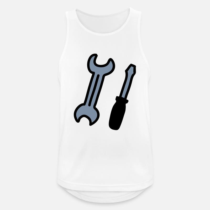 tools - Men's Breathable Tank Top - white