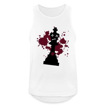 schach matt - Männer Tank Top atmungsaktiv - Weiß - Vorne - Nick (188cm)
