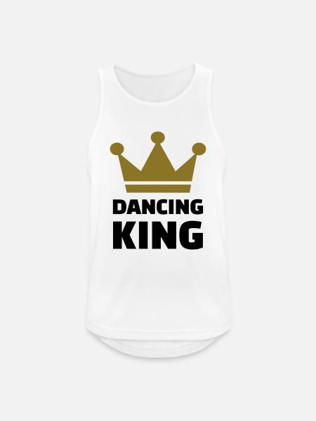 Dancing King - Débardeur respirant Homme - blanc