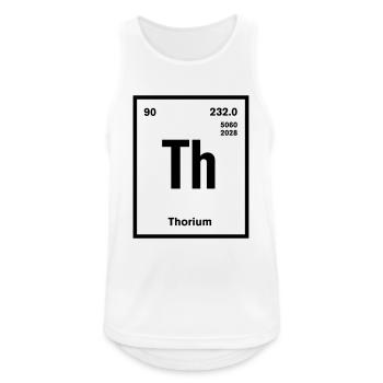 Thorium Element im Periodensystem - Männer Tank Top atmungsaktiv - Weiß - Vorne - Nick (188cm)