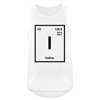 Iodine Element im Periodensystem - Männer Tank Top atmungsaktiv - Weiß - Vorne - Nick (188cm)