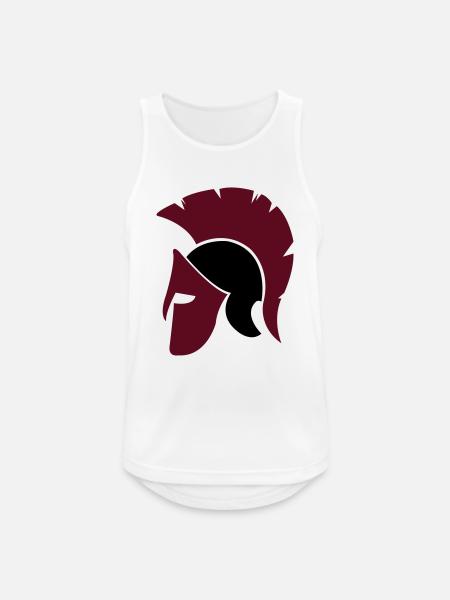 sparta_helm_2 - Männer Tank Top atmungsaktiv - Weiß