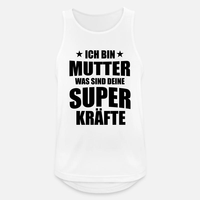 Mutter - Mom - Mother - Mutti - Männer Tank Top atmungsaktiv - Weiß