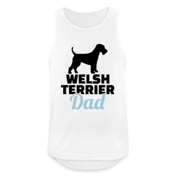 Welsh Terrier - Débardeur respirant Homme - blanc - Devant - Nick (188cm)