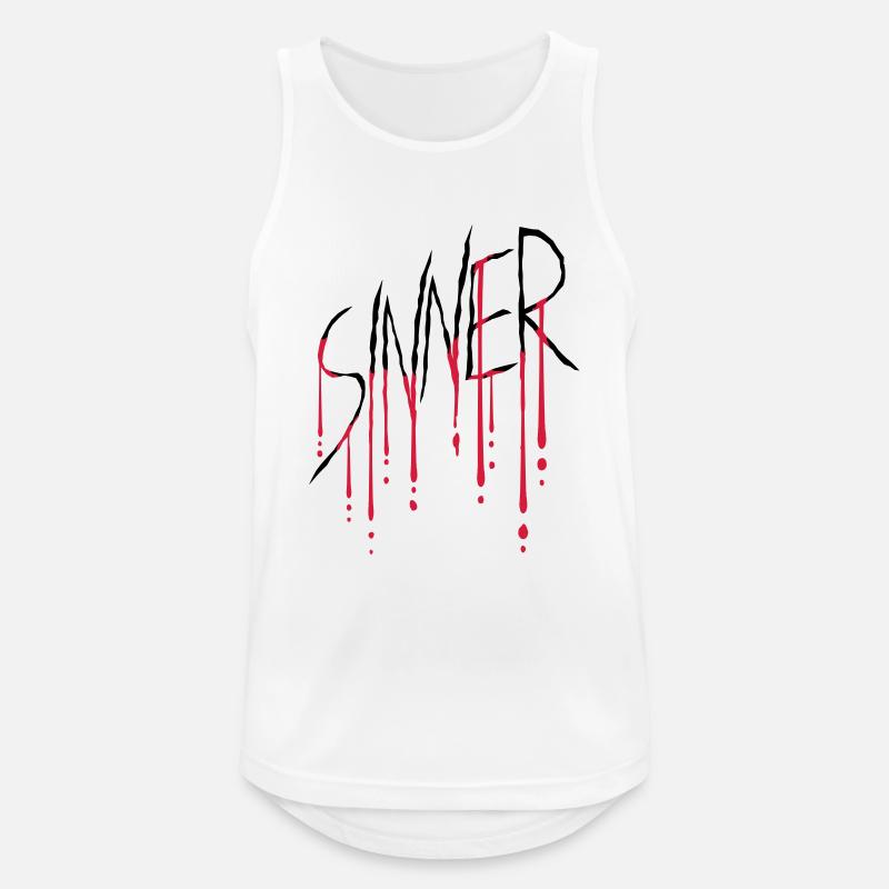 Sinner wound scratch - Men's Breathable Tank Top - white