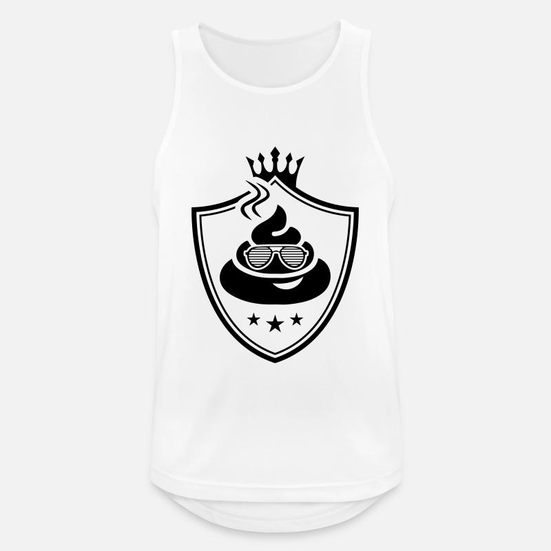 shit logo - Männer Tank Top atmungsaktiv - Weiß