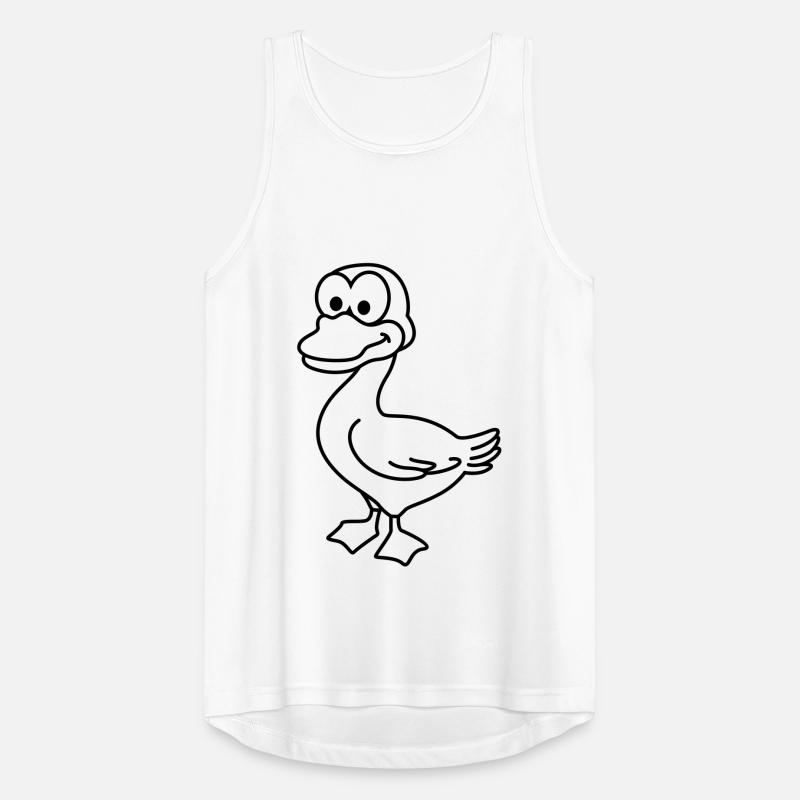 Duck Comic Animal Men's Breathable Tank Top