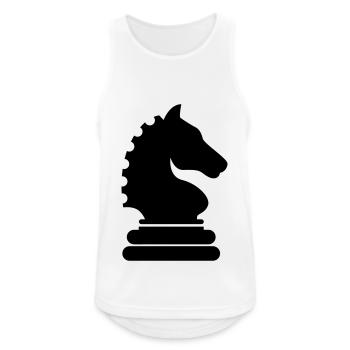 Horse chess piece - Men's Breathable Tank Top - white - Front - Nick (188cm)
