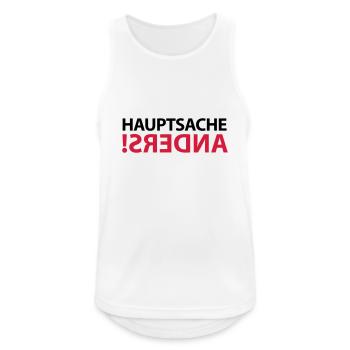 anders different exotische Meinung gegen den Strom - Männer Tank Top atmungsaktiv - Weiß - Vorne - Nick (188cm)