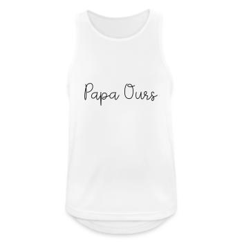 Daddy bear - Men's Breathable Tank Top - white - Front - Nick (188cm)