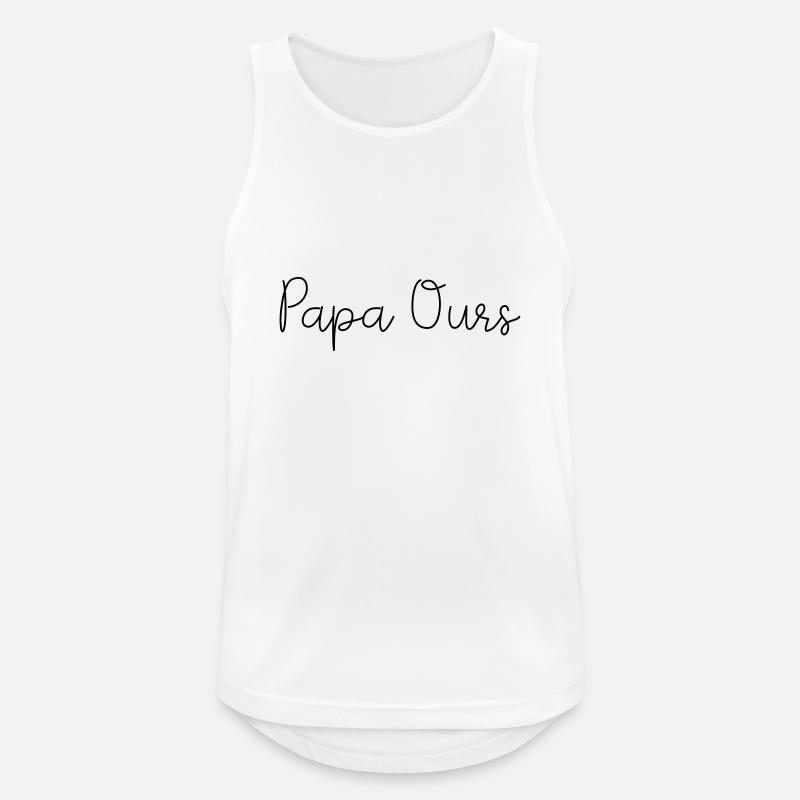 Daddy bear - Men's Breathable Tank Top - white