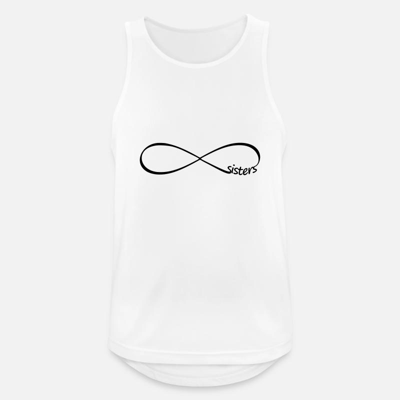 Infinity sœurs Infinity sœurs amis - Débardeur respirant Homme - blanc