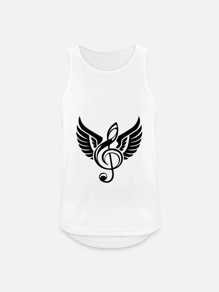 Clef Wings Symbol - Men's Breathable Tank Top - white