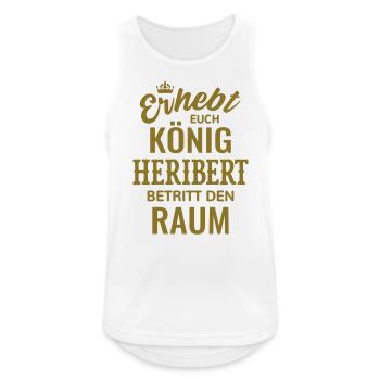Heribert Name Geschenkidee Geburtstag lustig König - Männer Tank Top atmungsaktiv - Weiß - Vorne - Nick (188cm)