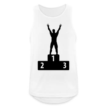 Number One - Men's Breathable Tank Top - white - Front - Nick (188cm)