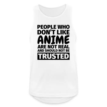 Anime Fan - Männer Tank Top atmungsaktiv - Weiß - Vorne - Nick (188cm)