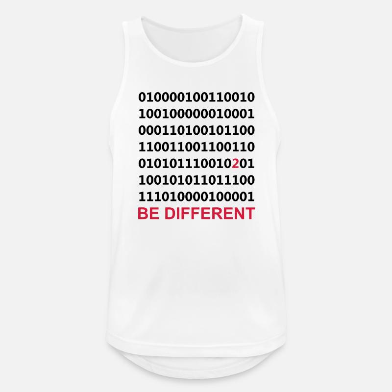 Be Different - Binär - Digital - Männer Tank Top atmungsaktiv - Weiß