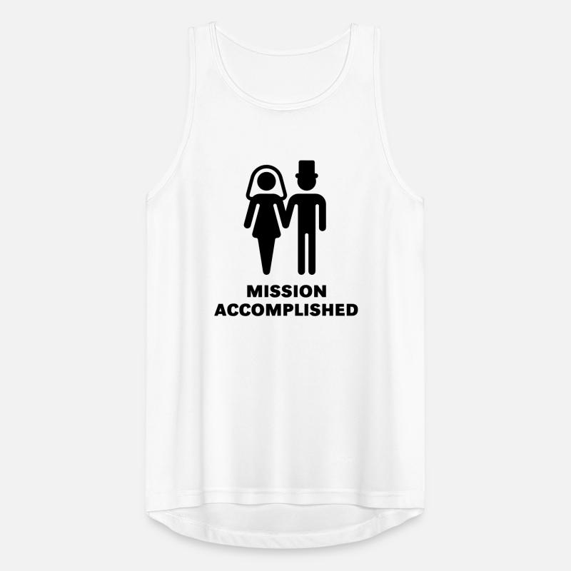 Mission Accomplished (Bridal Pair, Wedding / Men's Breathable Tank Top