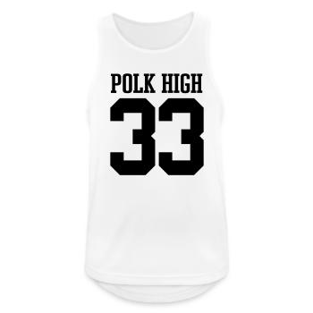 Polk High 33 - Débardeur respirant Homme - blanc - Devant - Nick (188cm)