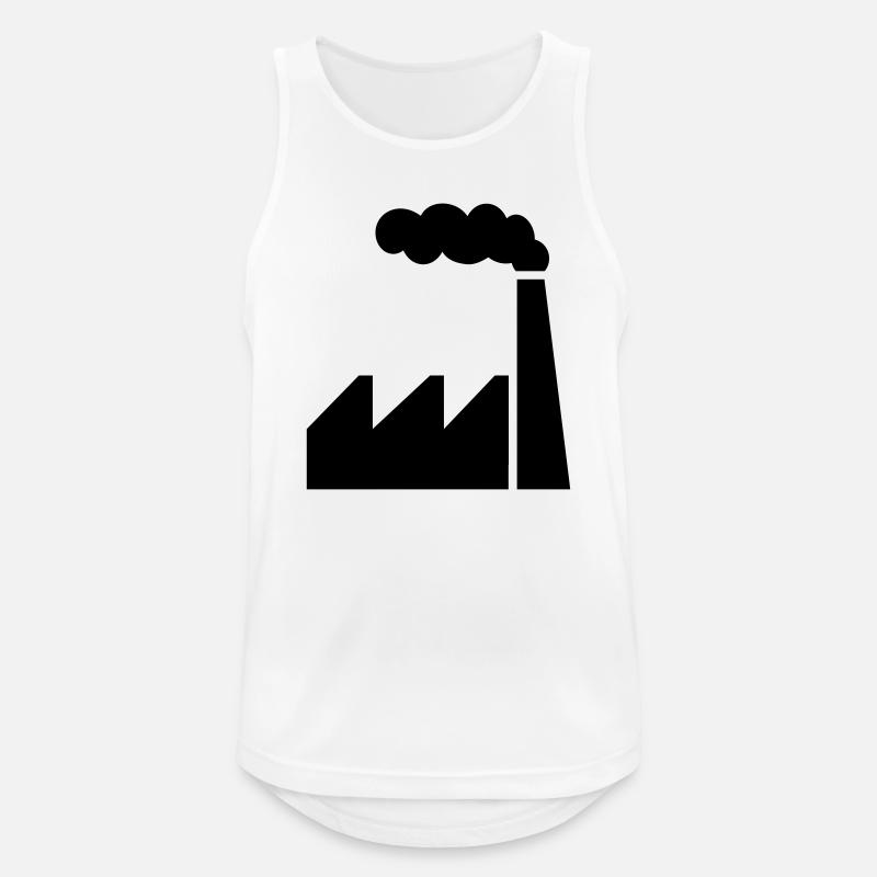 Fabrik - Männer Tank Top atmungsaktiv - Weiß