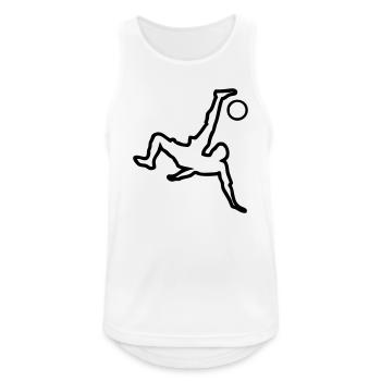 athlete footballer foot football - Débardeur respirant Homme - blanc - Devant - Nick (188cm)