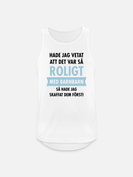 Roligt Med Barnbarn Morfar - Men's Breathable Tank Top - white