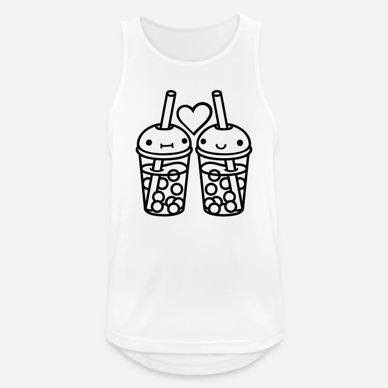 2 Team Bubble Tea - Men's Breathable Tank Top - white